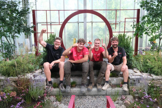 Nach einem umfassenden und vielseitigen Training sind sie bereit für die WorldSkills (von links): Pascal Flüeler, Silas Nussbaumer, Elias Schöpfer und Lorenz Arbogast. Foto: Urs Rüttimann