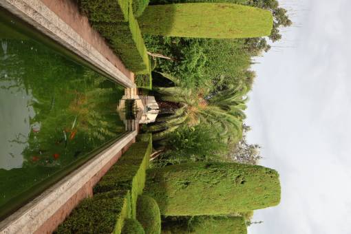 Fischteich im Jardin de l'Albarda.